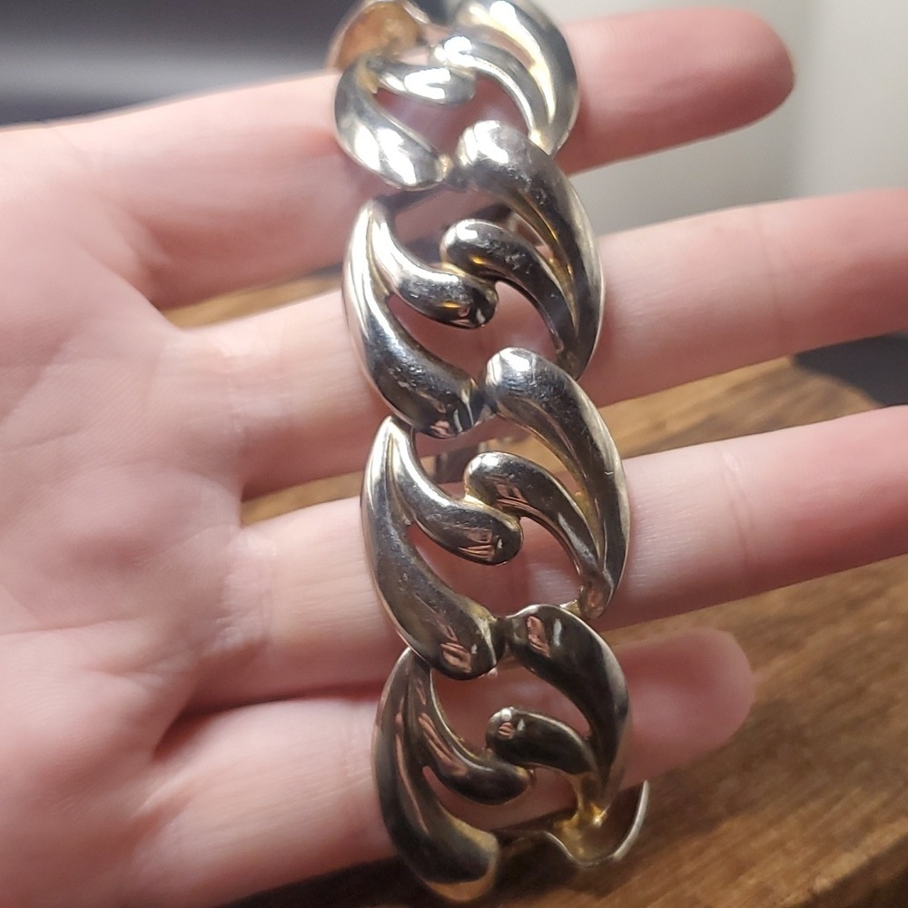B0704 cuban figaro claw foot vintage bracelet